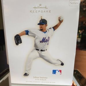 Johan Santana New York Mets Hallmark Keepsake Ornament 2009 Year.